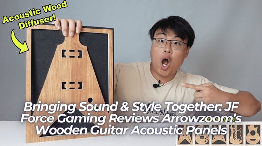 Bringing Sound & Style Together: J.Force Gaming Reviews Arrowzoom’s Wooden Guitar Acoustic Panels