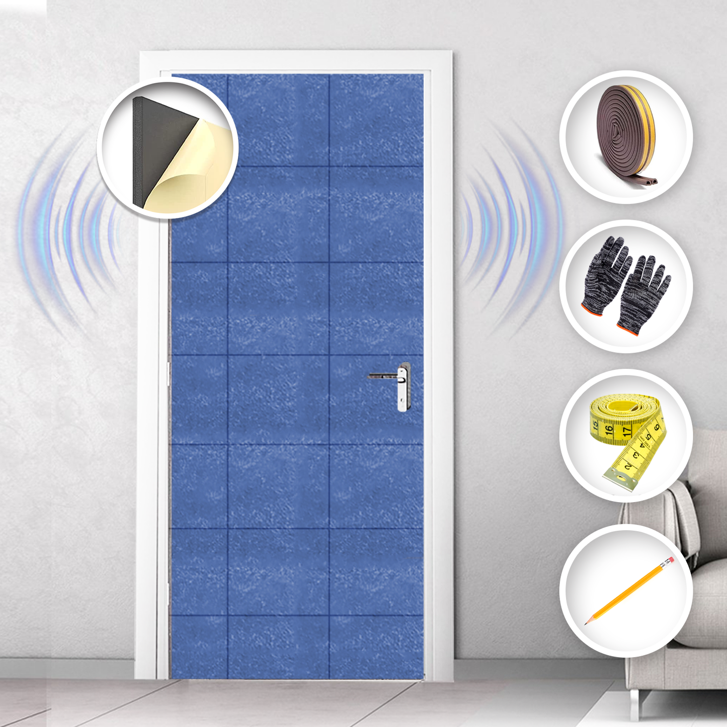 Arrowzoom Soundproof Door Kit KK1184