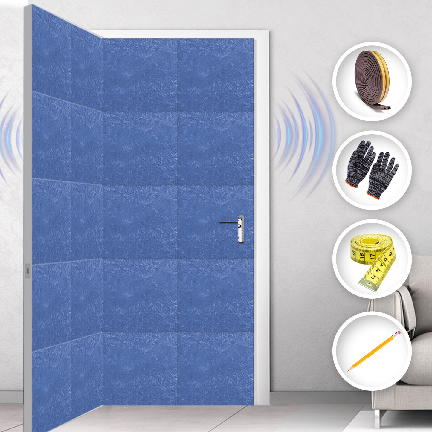 Arrowzoom Soundproof Door Kit KK1184