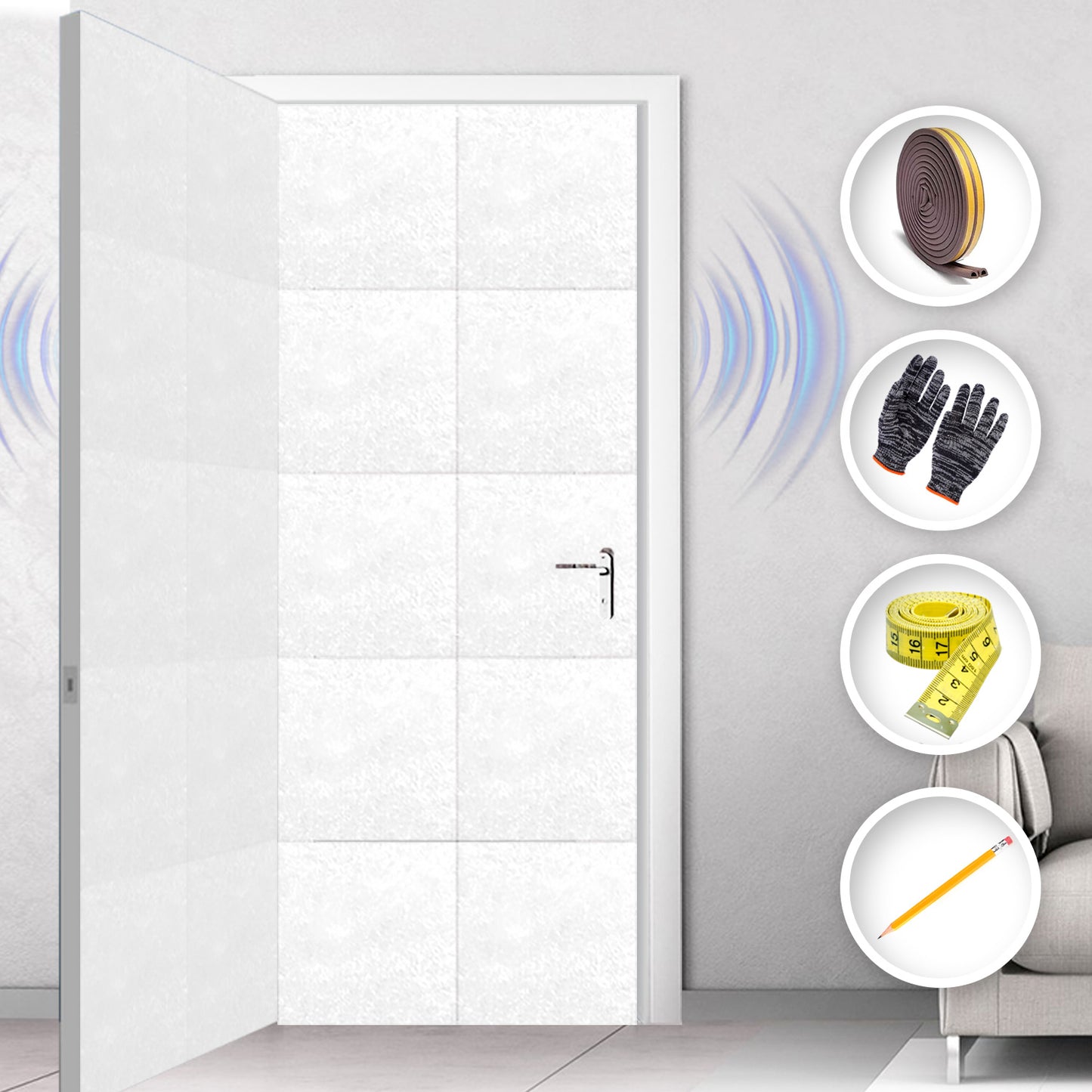 Arrowzoom Soundproof Door Kit KK1184