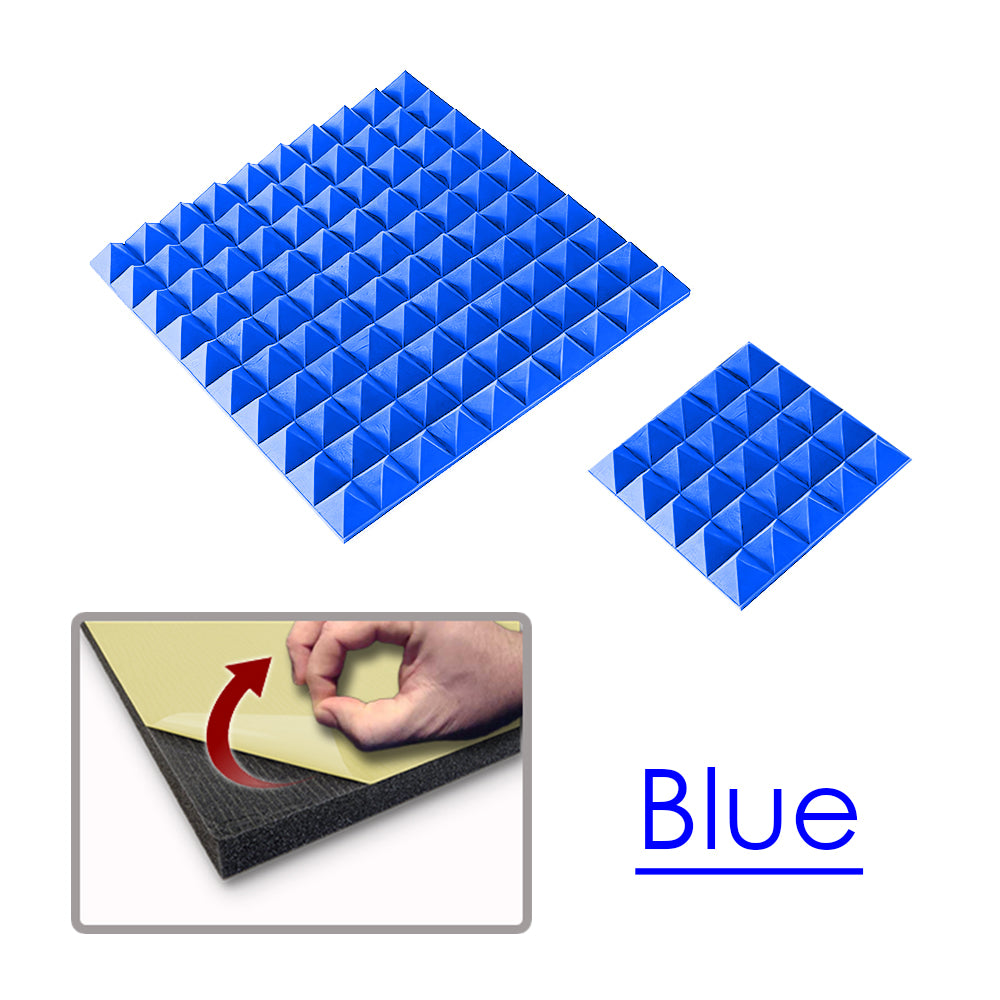 Arrowzoom Pyramid Adhesive Backed Tiles Series Acoustic Foam - Solid Colors - KK1034