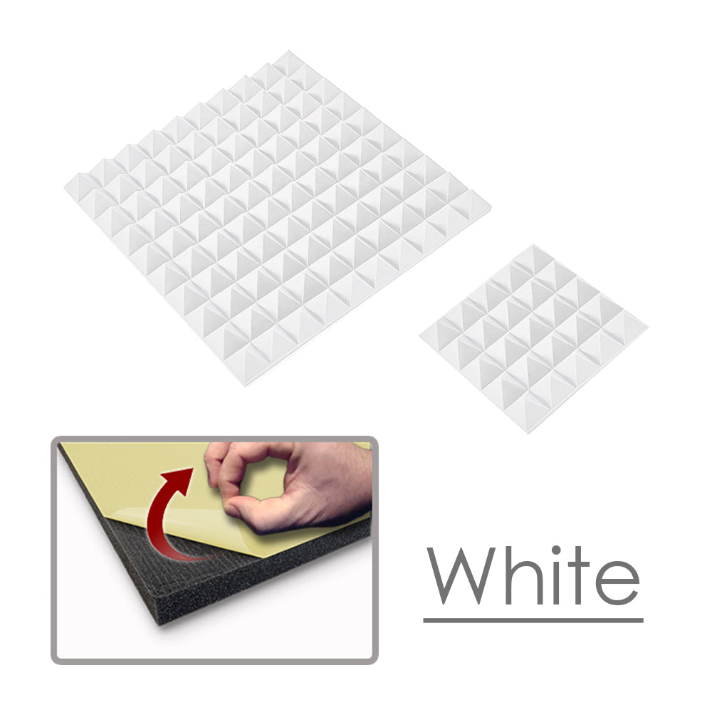 Arrowzoom Pyramid Adhesive Backed Tiles Series Acoustic Foam - Solid Colors - KK1034