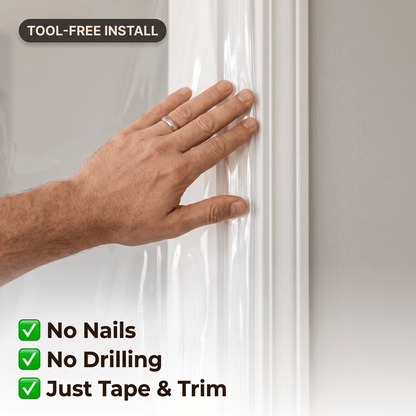Dust-proof PVC Curtain, partitioning Door Curtain AP1503
