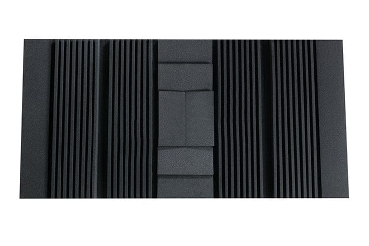 New 12 pcs Set Wall Insulation Foam Kit Acoustic Panels Sound Absorption Studio Soundproof Foam 2 Colors KK1044