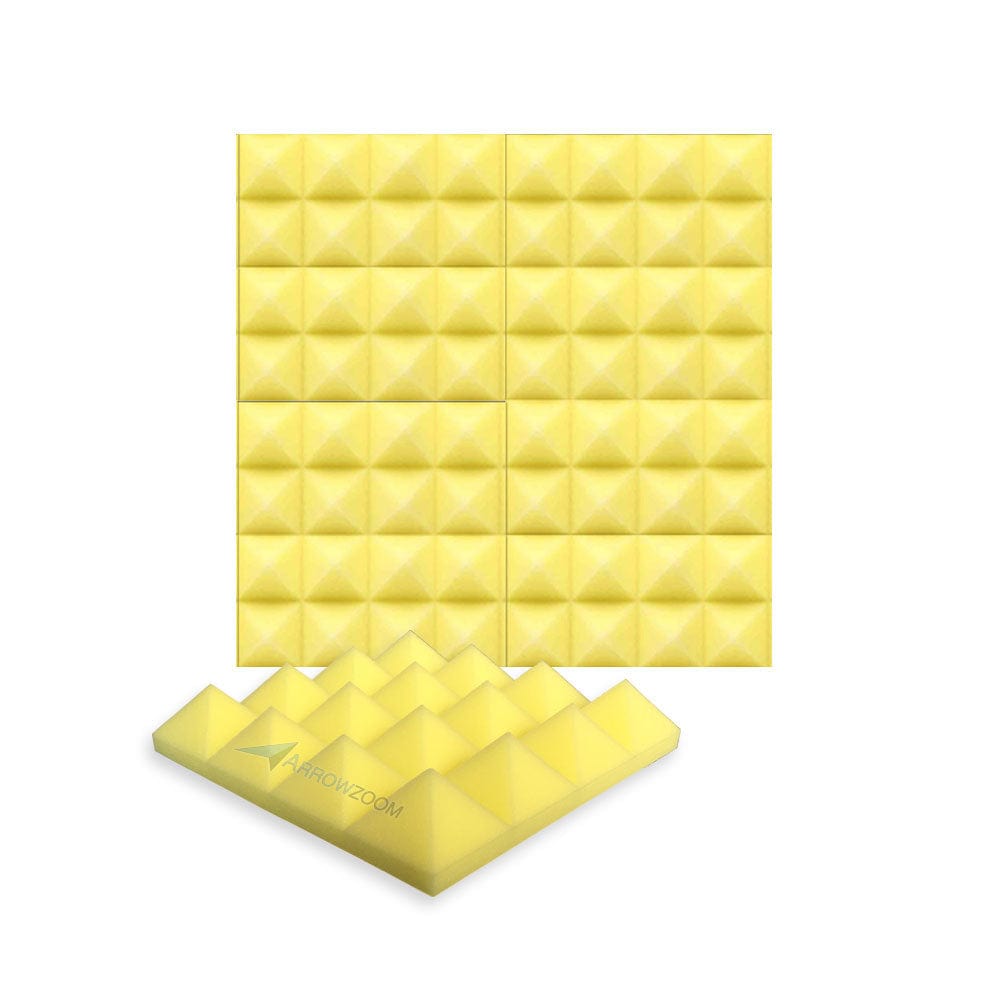New 1 Pc Pyramid Tile Acoustic Panel Sound Absorption Studio Soundproof Foam KK1034 Arrowzoom.