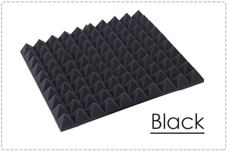 New 48 pcs Bundle Pyramid Adhesive Backed Tiles Acoustic Panels Sound Absorption Studio Soundproof Foam 7 Colors KK1053 Arrowzoom.