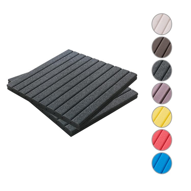 New Wedge Adhesive Backed Tiles Acoustic Panels Sound Absorption Studio Soundproof Foam 7 Colors KK1054