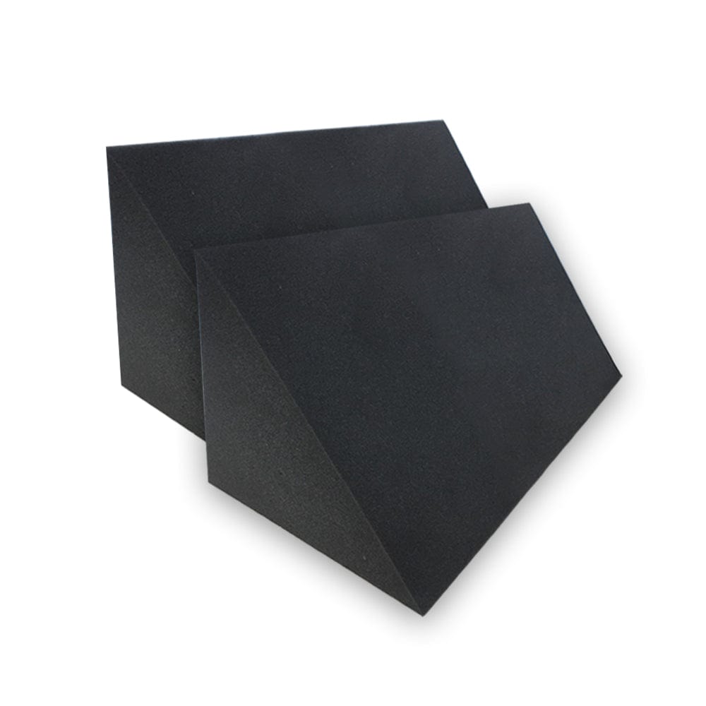 Arrowzoom Triangle Corner Bass Trap Series Solid Colors KK1161 2 Pieces - 60 x 30 x 25 cm /23.6 x 11.8 x 9.8 in / Black