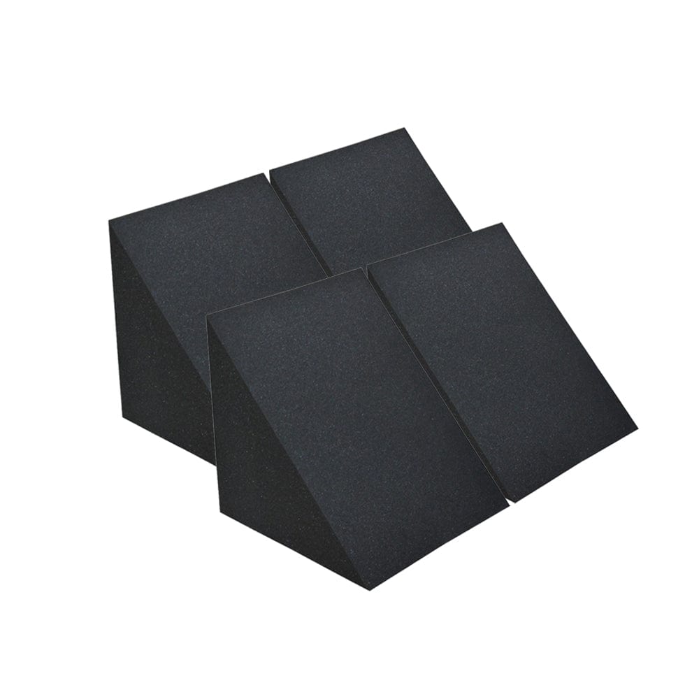 Arrowzoom Triangle Corner Bass Trap Series Solid Colors KK1161 4 Pieces - 30 x 30 x 25 cm /11.8 x 11.8 x 9.8 in / Black