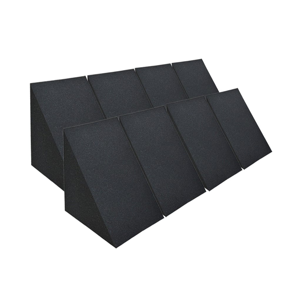 Arrowzoom Triangle Corner Bass Trap Series Solid Colors KK1161 8 Pieces - 30 x 30 x 25 cm /11.8 x 11.8 x 9.8 in / Black
