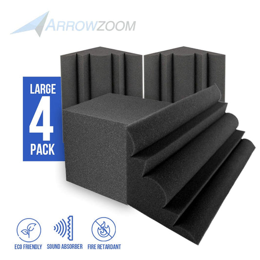 Arrowzoom Black Corner Bass Trap Set KK1043