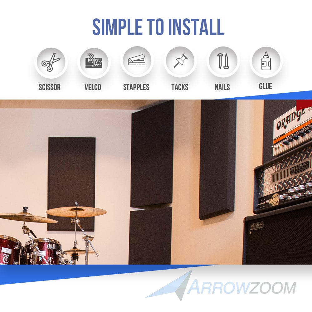 Arrowzoom Triangle Corner Bass Trap Series Solid Colors KK1161