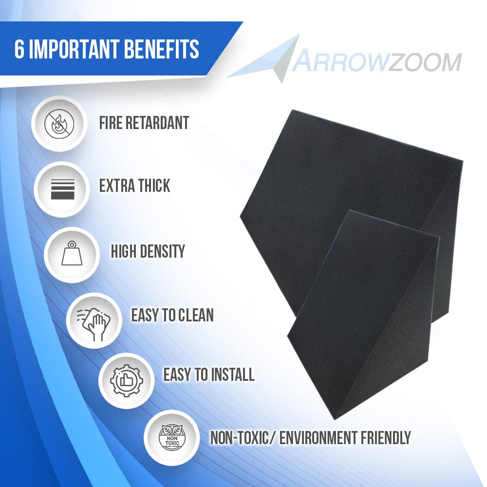 Arrowzoom Triangle Corner Bass Trap Series Solid Colors KK1161