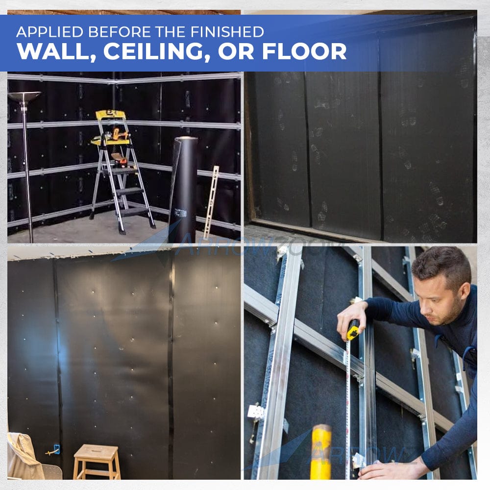 Arrowzoom Mass Loaded Vinyl Sheet - Soundproofing Barrier For Wall, Floor, Ceiling - 30x30cm - KK1246