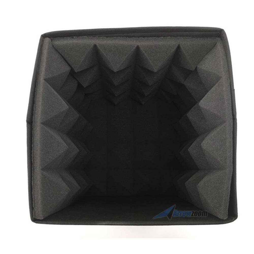 Arrowzoom Portable Microphone Isolation Box - Studio Voice Booth - KK1159 Black