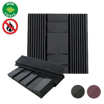 Arrowzoom Soundproof Panel - Wall Set Sound Absorption Kit 1 Pc - 2 Colors - KK1050