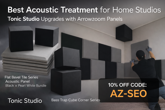 Best Acoustic Treatment for Home Studios: Tonic Studio Upgrades with Arrowzoom Panels