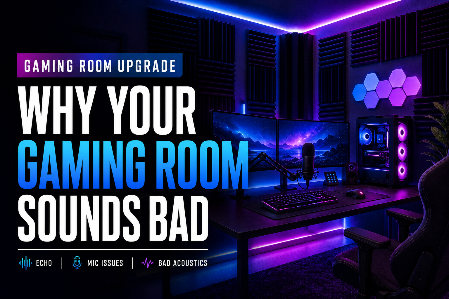 Why Your Gaming Room Sounds Bad – Arrowzoom Acoustics