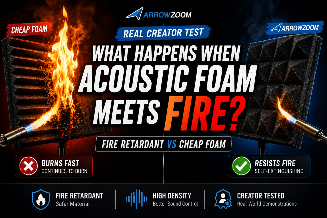 What Happens When Acoustic Foam Meets Fire?