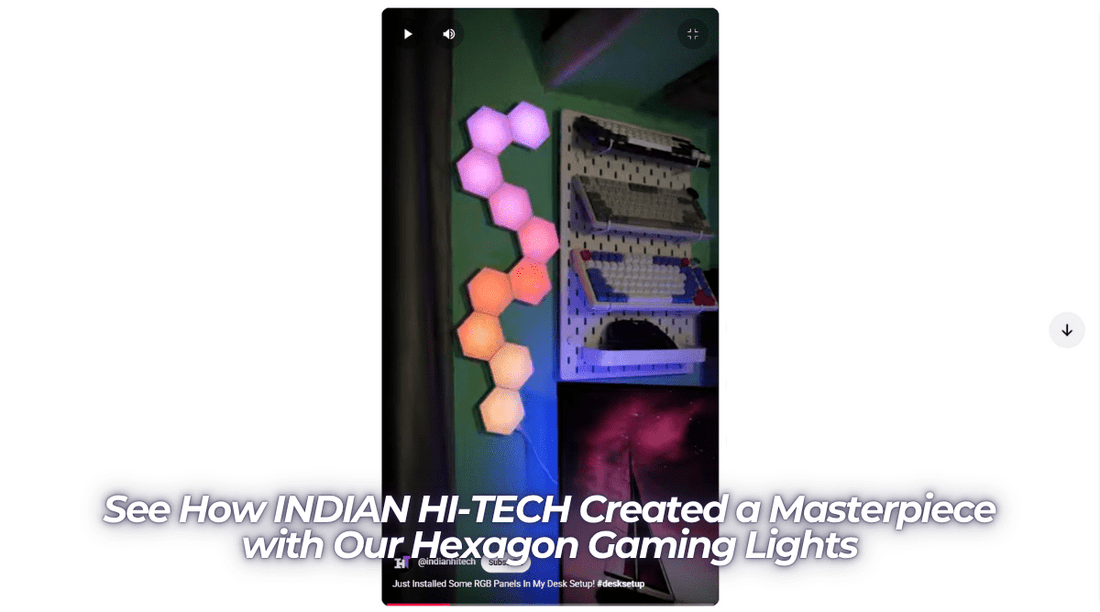 See How INDIAN HI-TECH Created a Masterpiece with Our Hexagon Gaming Lights
