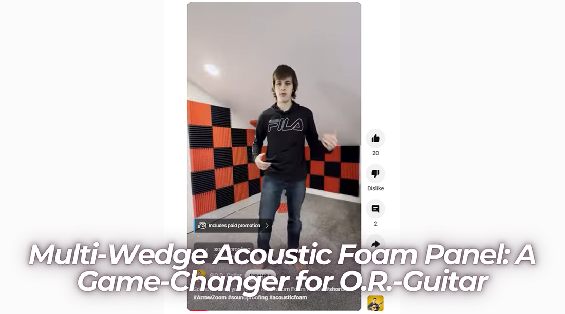 Multi-Wedge Acoustic Foam Panel: A Game-Changer for O.R.-Guitar