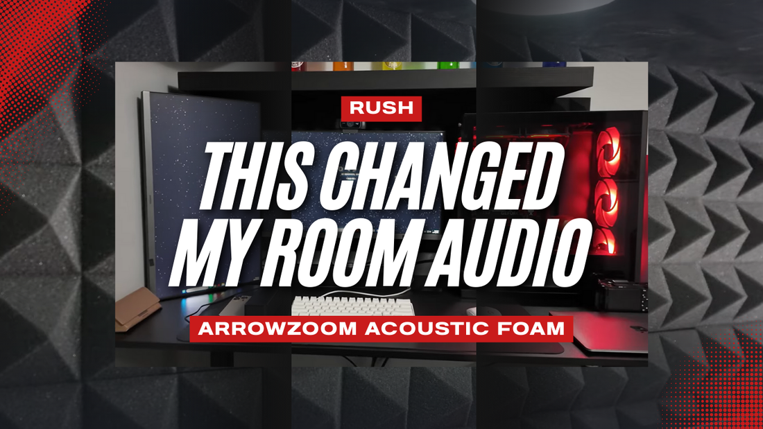 How Rush Transformed His Room Audio with Arrowzoom Pyramid Series Acoustic Foam