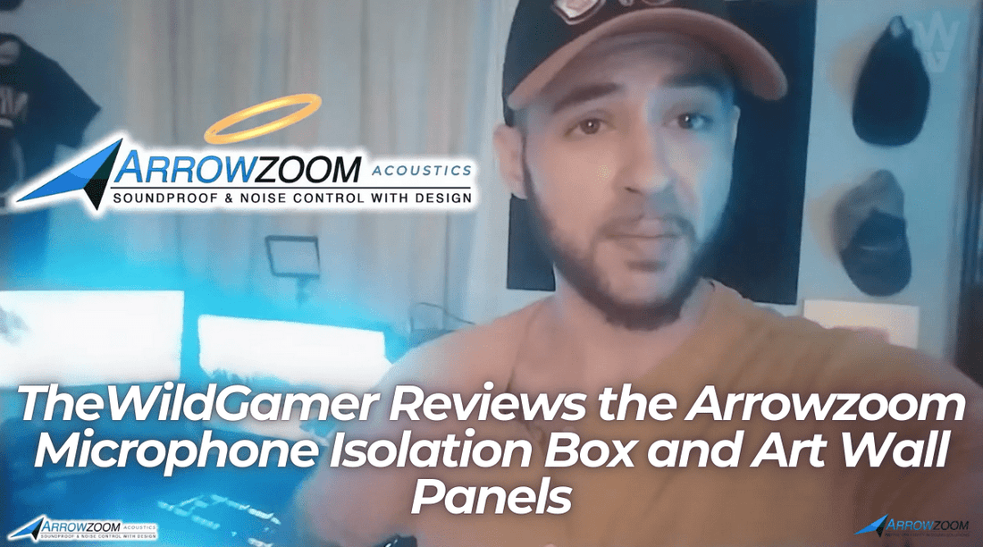 TheWildGamer Reviews the Arrowzoom Microphone Isolation Box and Art Wall Panels