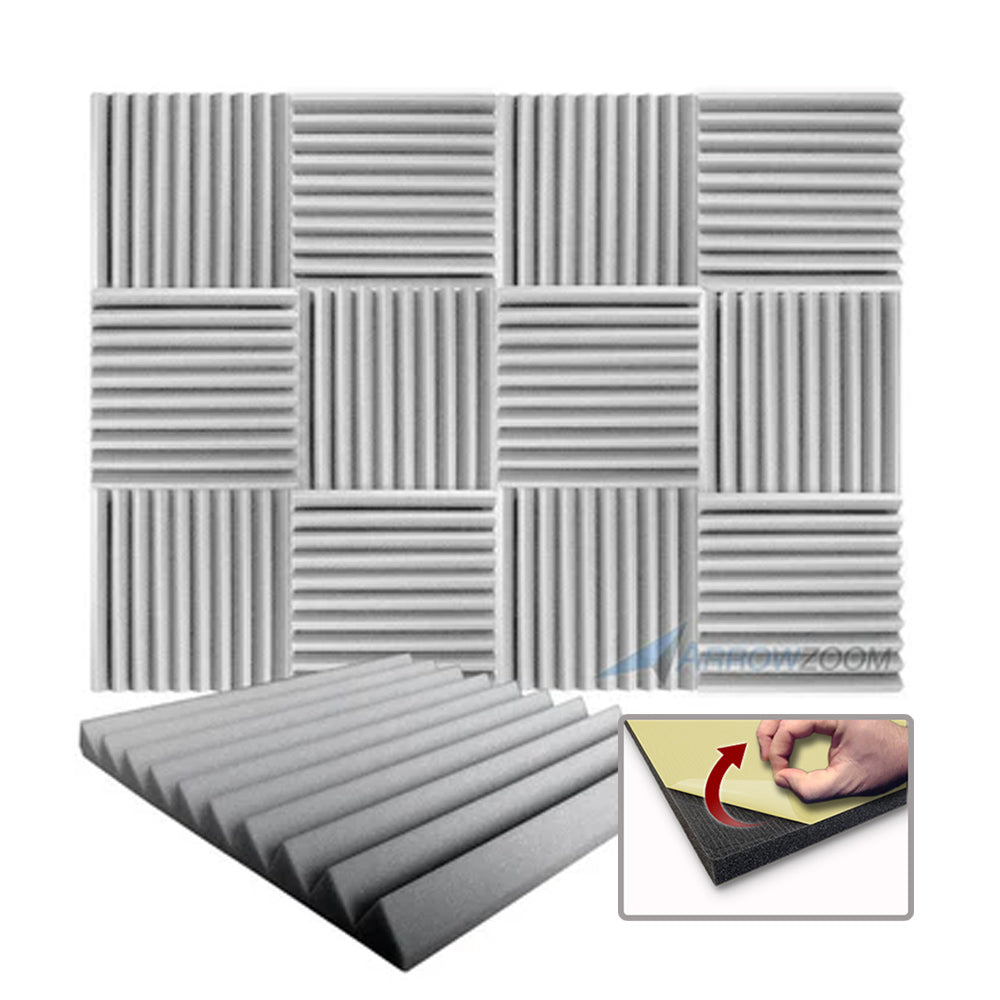Arrowzoom Acoustic Wedge Tiles Foam - Solid Colors - KK1134