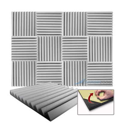 Arrowzoom Acoustic Wedge Tiles Foam - Solid Colors - KK1134
