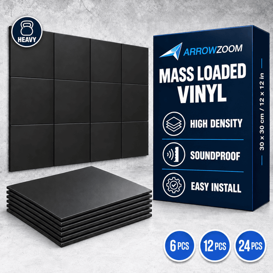 Block Neighbor Noise - 2 lb/sq ft Mass Loaded Vinyl Tiles for wall, floor, ceiling (KK1246)