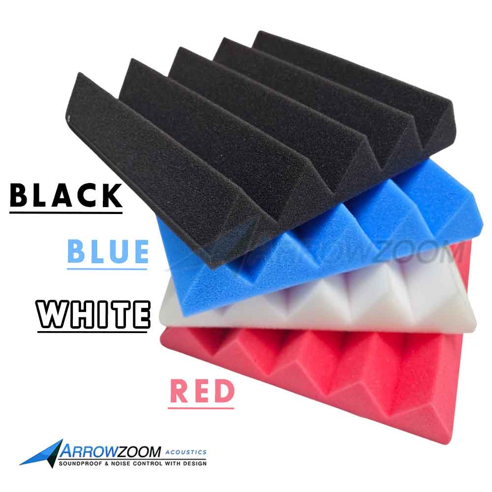 Arrowzoom Acoustic Wedge Tiles Foam - Solid Colors - KK1134