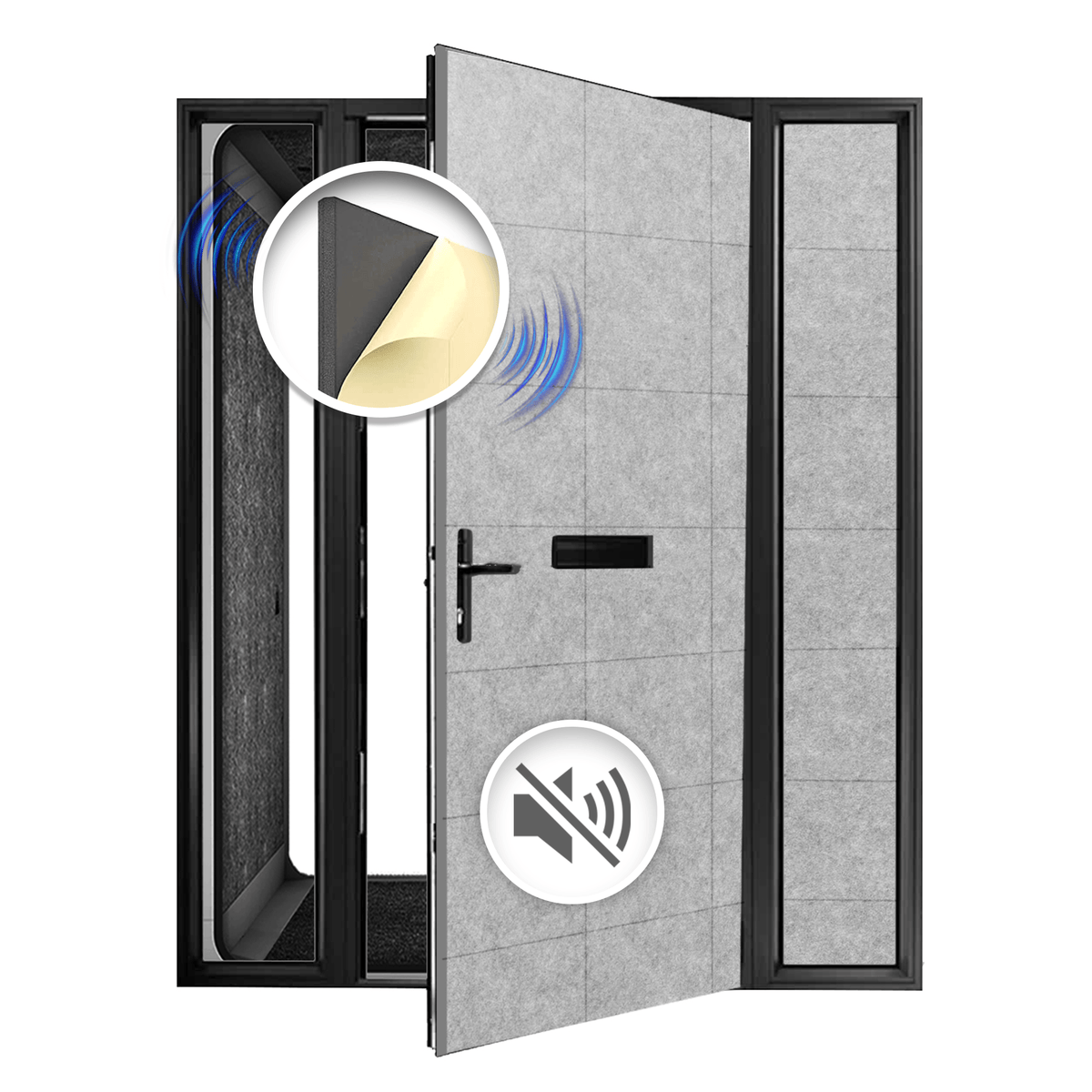 Arrowzoom Soundproof Premium Door Kit Pro - KK1244