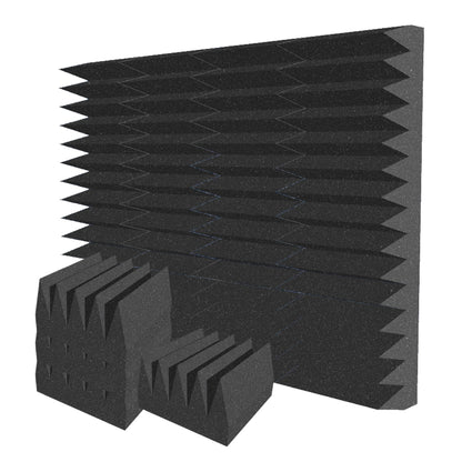 Arrowzoom Wedge 10/15cm Thick Foam Series PRO - Black - KK1472 Black / 12 Pieces - 25 x 25 x 15 cm / 10 x 10 x 6"