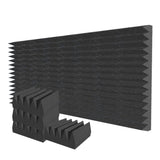 Arrowzoom Wedge 10/15cm Thick Foam Series PRO - Black - KK1472 Black / 24 Pieces - 25 x 25 x 10 cm / 10 x 10 x 4"
