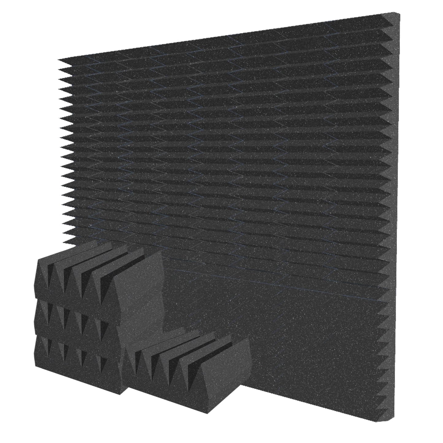 Arrowzoom Wedge 10/15cm Thick Foam Series PRO - Black - KK1472 Black / 48 Pieces - 25 x 25 x 10 cm / 10 x 10 x 4"