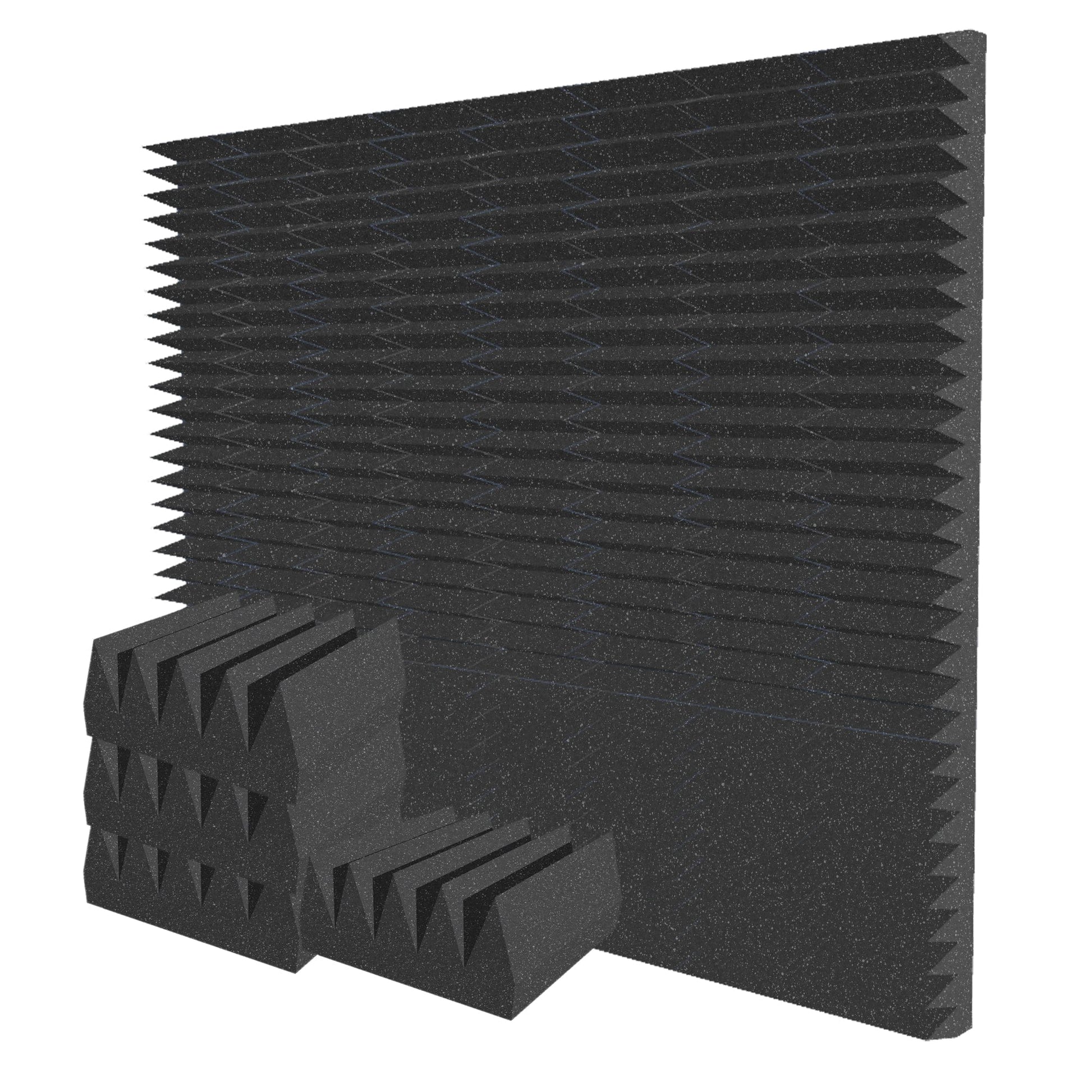 Arrowzoom Wedge 10/15cm Thick Foam Series PRO - Black - KK1472 Black / 48 Pieces - 25 x 25 x 10 cm / 10 x 10 x 4"