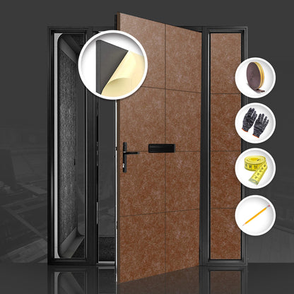 Arrowzoom Soundproof Premium Door Kit Pro - KK1244 Brown / 20pcs - Single Sided - Front / YES