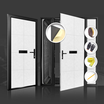 Arrowzoom Soundproof Premium Door Kit Pro - KK1244 White / 40pcs - Double Sided - Front & Back / YES