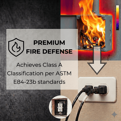 Arrowzoom Acoustic Putty Pads for Electrical Boxes – Seal Gaps, Stop Noise Leaks, Fire-retardant (KK1478)