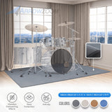 Arrowzoom Anti-Slip Floor Protection Soundproof Noise Vibration Mats for Drums - KK1249