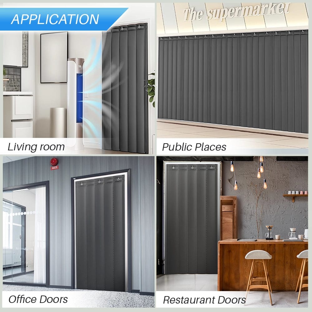 Arrowzoom Door Curtain Pro, Thick Industrial Soundproof,Waterproof for Indoor/Outdoor, Thermal Insulation - KK1455