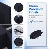 Arrowzoom EchoArt Elegant Sound Absorbers Hanging Ceiling Panels Black - KK1459