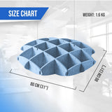 Arrowzoom EchoArt Elegant Sound Absorbers Hanging Ceiling Panels Greyish Blue - KK1463 Blue / 80 x 80 cm (31 x 31")