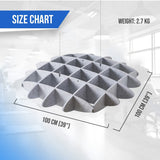 Arrowzoom EchoArt Elegant Sound Absorbers Hanging Ceiling Panels Gray - KK1458 Gray / 100 x 100 cm (39 x 39”)