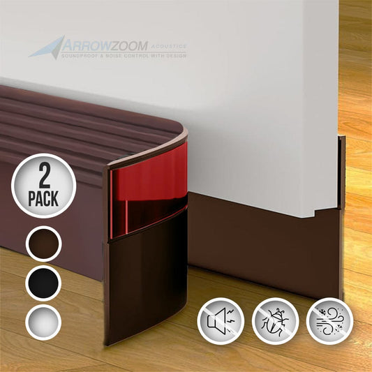 Arrowzoom 2 Pack - Under Door Draft Sound Stopper PRO - KK1467