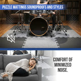 Arrowzoom Sound Absorbing Interlocking Puzzle Floor Mats - KK1470