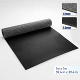 Cut-Your-Own Soundproof MLV Roll - 2 lb/sq ft, STC 31-33 (KK1246) Black / 1.2 mm /0.05 in