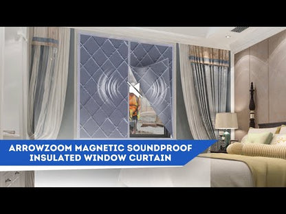 Magnetic Soundproof, Insulated and Blackout Window Curtain - KK1440