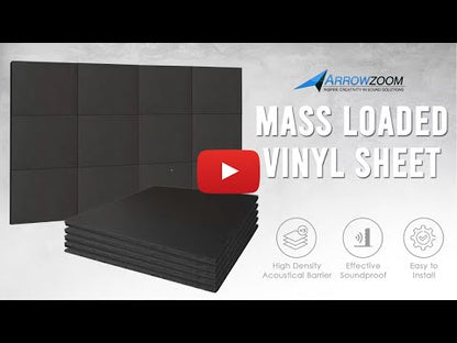Block Neighbor Noise - 2 lb/sq ft Mass Loaded Vinyl Tiles for wall, floor, ceiling (KK1246)