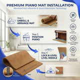 Quiet Your Piano for the Neighbor Below — Anti-Vibration Floor Mat (KK1248)